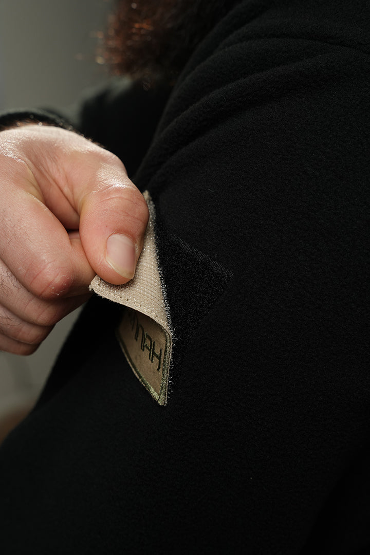 Tactical half-zip sweater