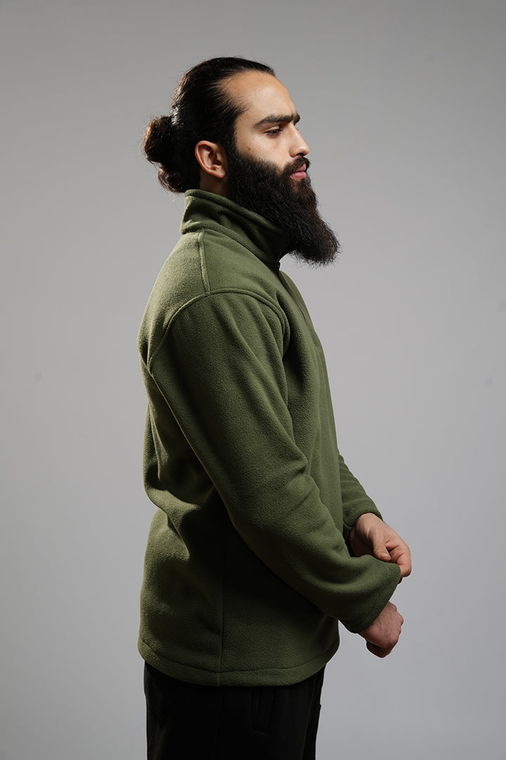 Tactical half-zip sweater