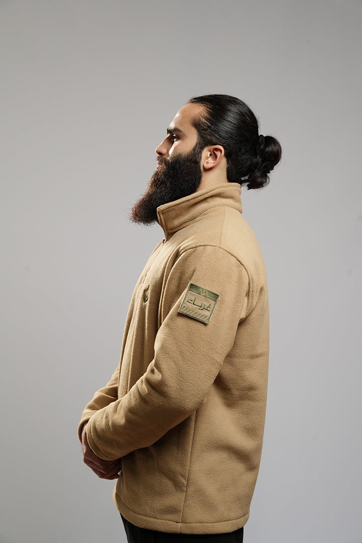 Tactical half-zip sweater