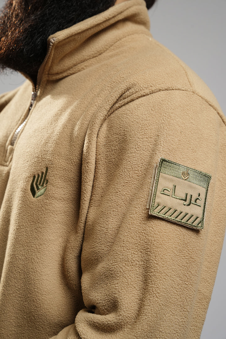 Tactical half-zip sweater