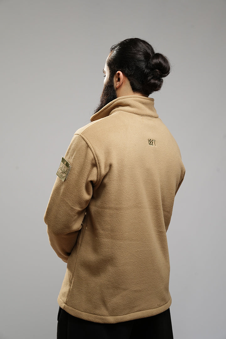 Tactical half-zip sweater